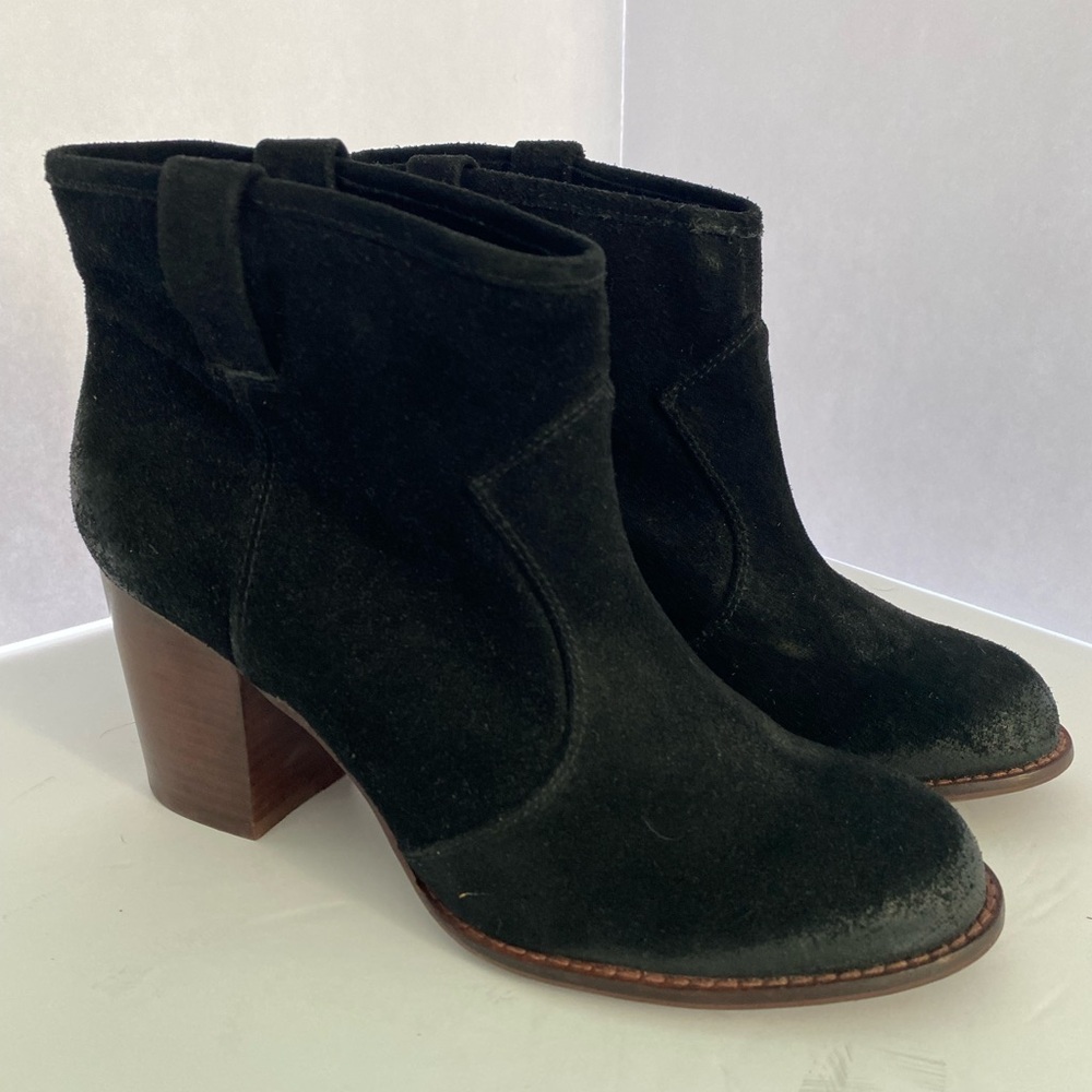 Splendid Black Suede Ankle Booties